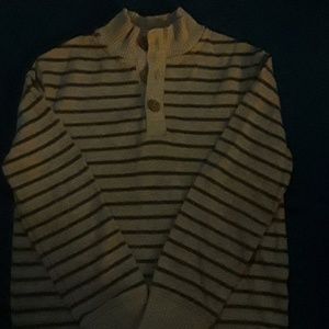 Boys grey striped sweater
